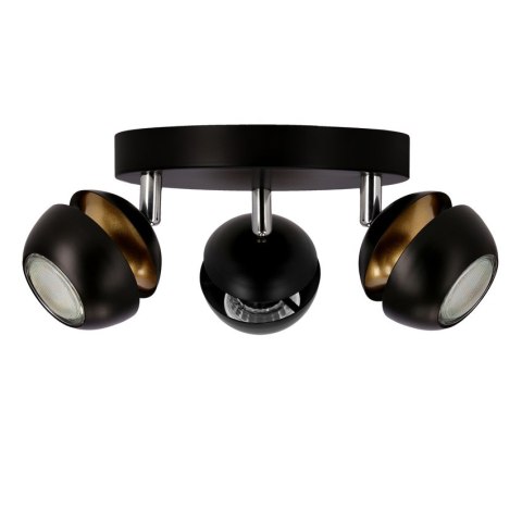 Boni plafon 3x3w gu10 led czarny