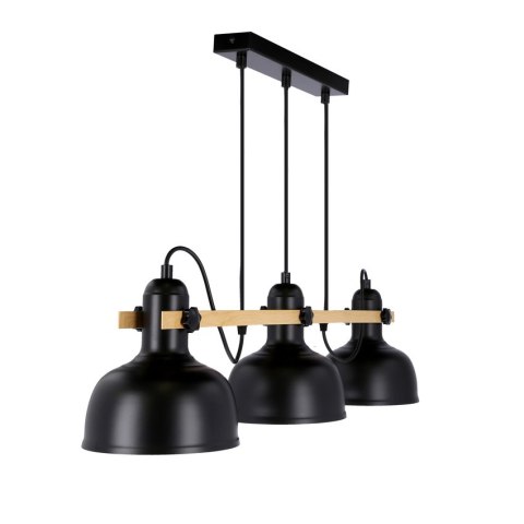 Lampa wisząca regulowana czarna loft Reno