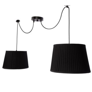 Gillo lampa wisząca czarny 2X40W E27 abażur czarny 32-10254