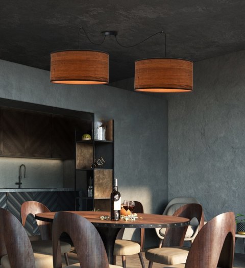 Legno p lampa wisząca Abażur dębowy
