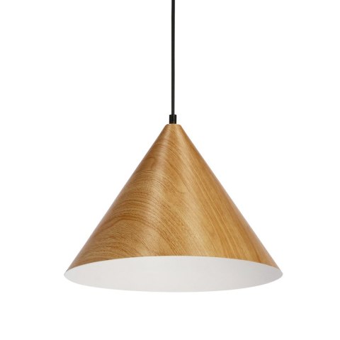 Dunca lampa wisząca 32cm E27 klosz jasny dębowy