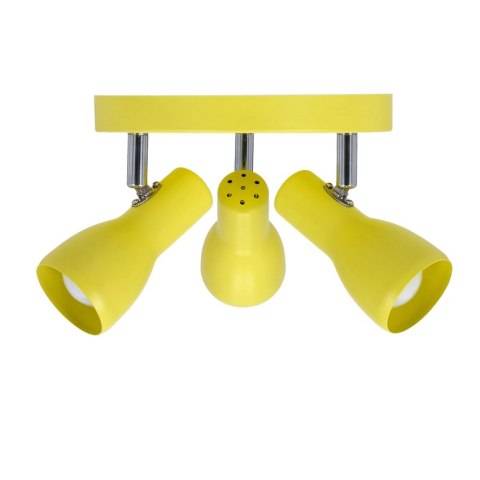 PICARDO LAMPA SUFITOWA PLAFON 3X40W E14 MUSZTARDOWY