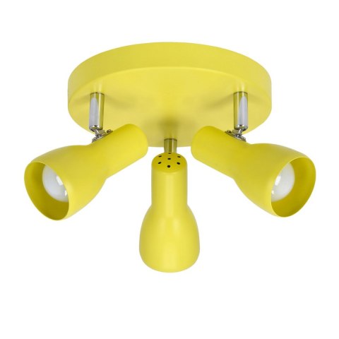 PICARDO LAMPA SUFITOWA PLAFON 3X40W E14 MUSZTARDOWY