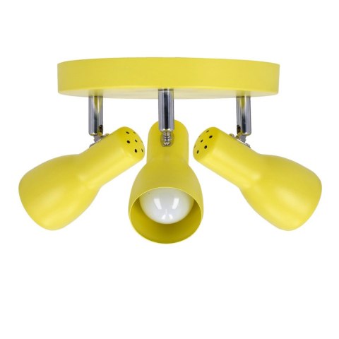 PICARDO LAMPA SUFITOWA PLAFON 3X40W E14 MUSZTARDOWY