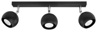 Sollux Lighting Plafon OCULARE 3 czarny
