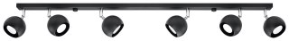 Sollux Lighting Plafon OCULARE 6L czarny