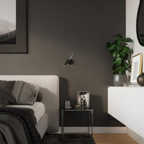 Sollux Lampa Kinkiet AXIL czarny