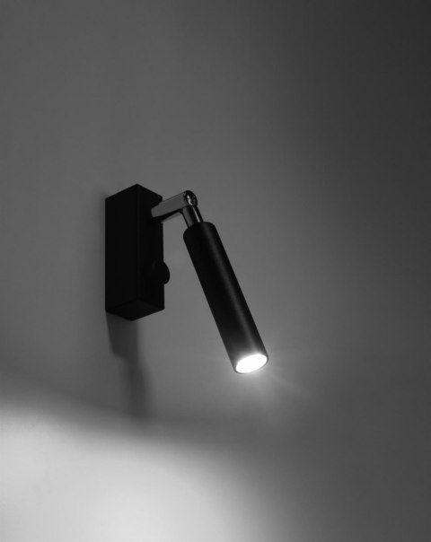 Sollux Lampa Kinkiet EYETECH 1 czarny