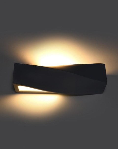 Sollux Lampa Kinkiet SIGMA czarny