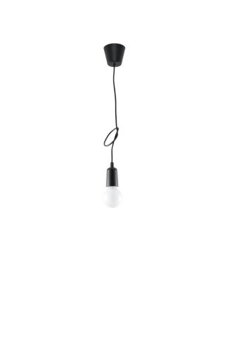 Sollux Lighting Lampa wisząca DIEGO 1 czarna