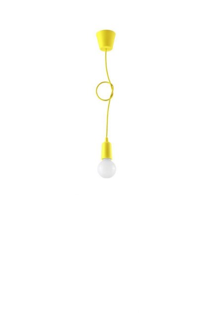 Sollux Lighting Lampa wisząca DIEGO 1 żółta