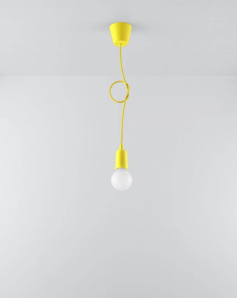 Sollux Lampa wisząca DIEGO 1 żółta