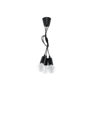 Sollux Lighting Lampa wisząca DIEGO 3 czarna