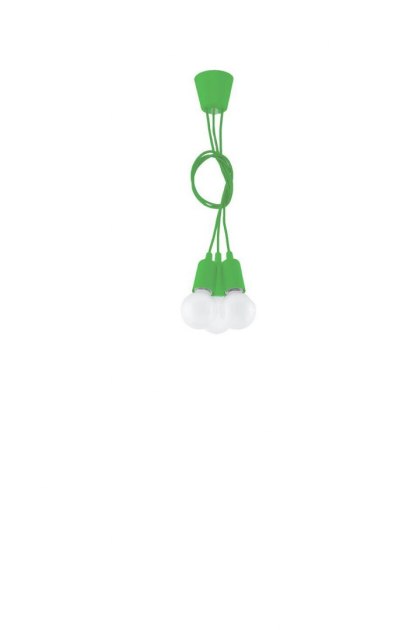 Sollux Lighting Lampa wisząca DIEGO 3 zielony