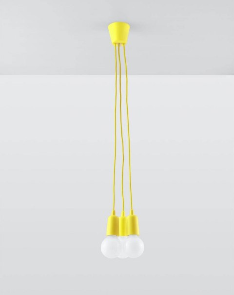 Lampa wisząca DIEGO 3 żółta