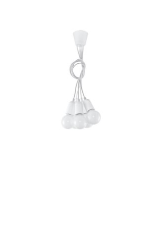 Sollux Lighting Lampa wisząca DIEGO 5 biała