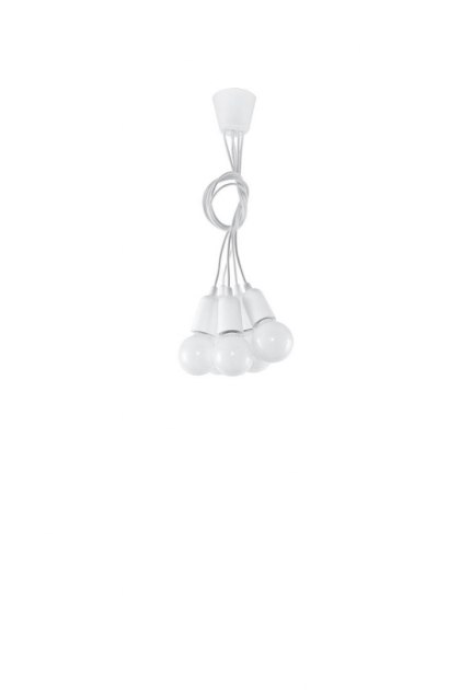 Sollux Lighting Lampa wisząca DIEGO 5 biała