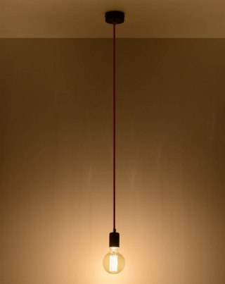 Sollux Lighting Lampa wisząca EDISON czarna
