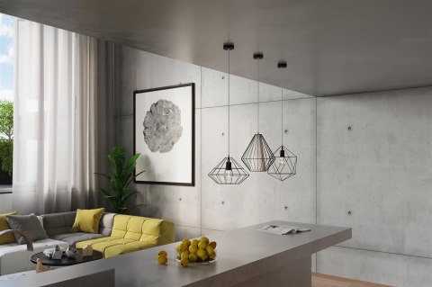 Sollux Lampa wisząca GASPARE czarna