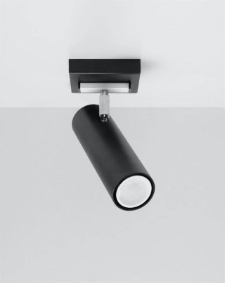 Sollux Lampa Plafon DIREZIONE 1 czarny