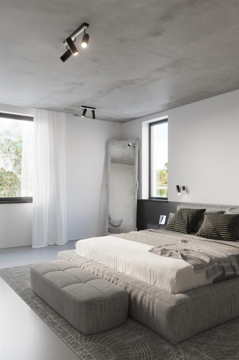 Sollux Lampa Plafon DIREZIONE 2 czarny