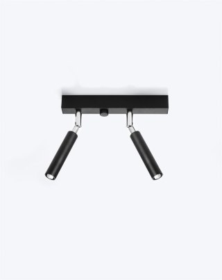 Sollux Lampa Plafon EYETECH 2 czarny