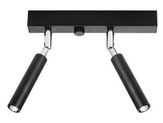 Sollux Lampa Plafon EYETECH 2 czarny