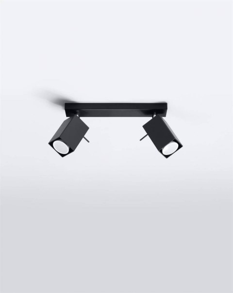 Sollux Lampa Plafon MERIDA 2 czarny