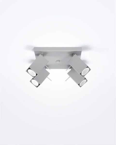 Sollux Lampa Plafon MERIDA 4 szary