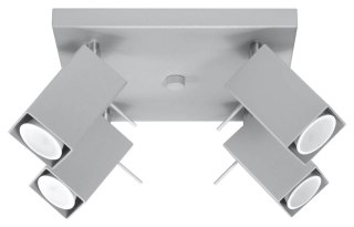 Sollux Lampa Plafon MERIDA 4 szary