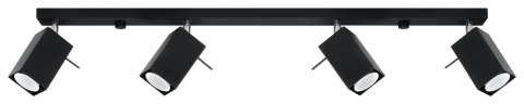 Sollux Lampa Plafon MERIDA 4L czarny