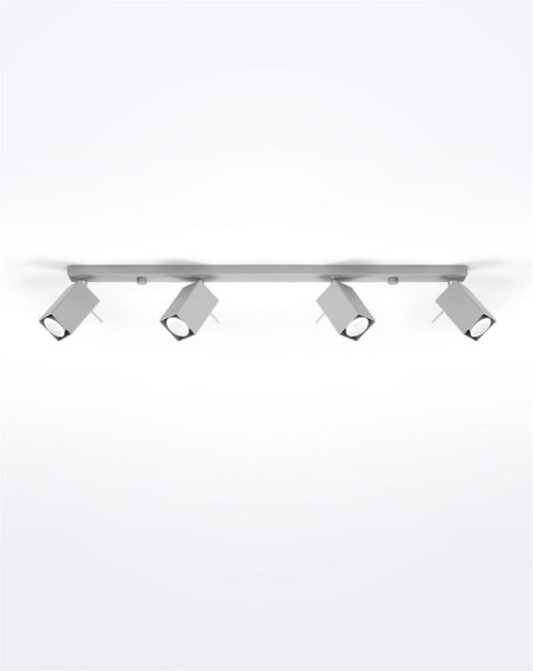 Sollux Lampa Plafon MERIDA 4L szary