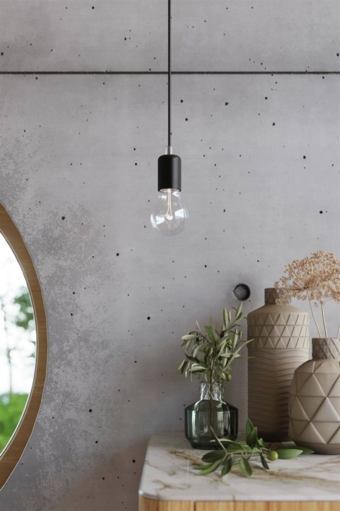 Sollux Lampa Żyrandol EDISON 7 czarny