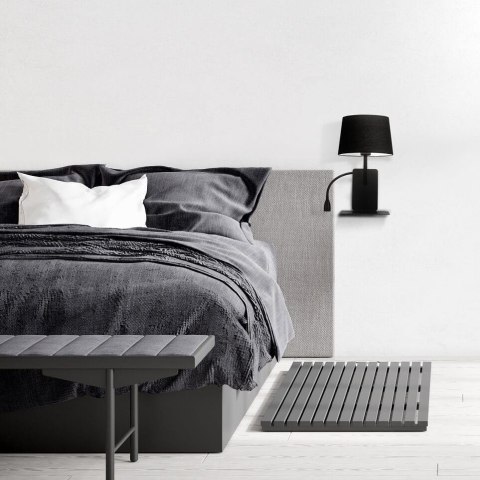 Kinkiet DAKOTA (PRAWY) 1xE27 czarna LP-2121/1W R BK