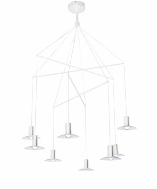 Lampa wisząca Hat 8xLED biała LP-1661/8P WH