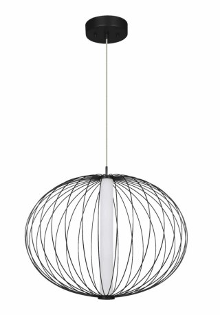Light Prestige Lampa wisząca Treviso czarna LED CCT