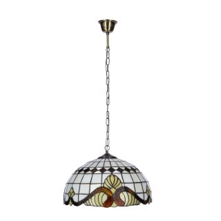 Marsala Lampa Wisząca 41 Patynowy 1X60 E27 Klosz Witrażowy