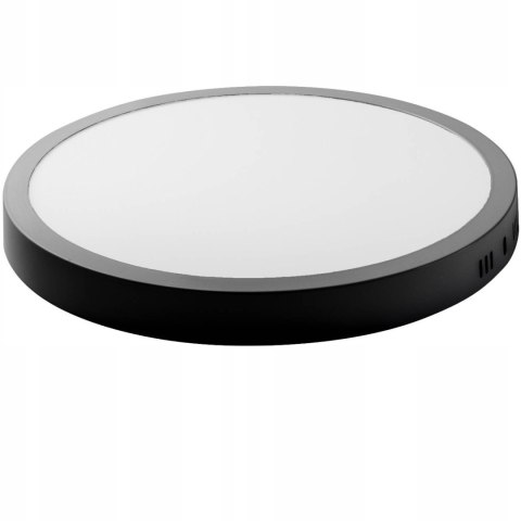 PANEL LED NATYNKOWY PLAFON OKRĄGŁY CZARNY 24W BARWA NEUTRALNA