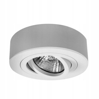 Oprawa podtynkowa oczko PÓŁTUBA ruchoma biała IP20 ZESTAW Z GNIAZDEM GU10