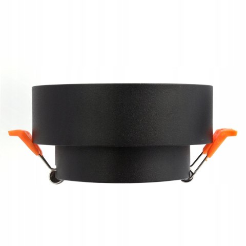 Oprawa podtynkowa oczko PÓŁTUBA ruchoma czarna IP20