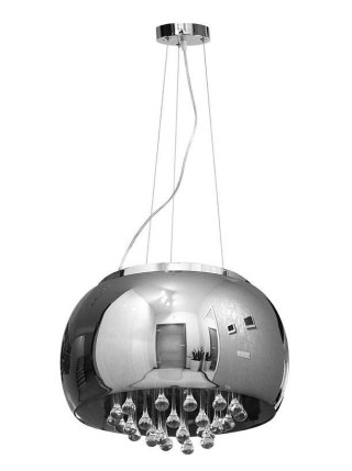 Lampa Szklana Stalowy krople wody 40cm