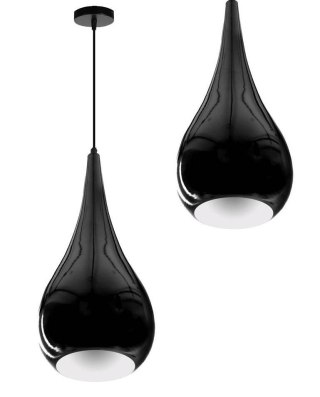 Lampa wisząca Kropla E27 czarna HY-2701
