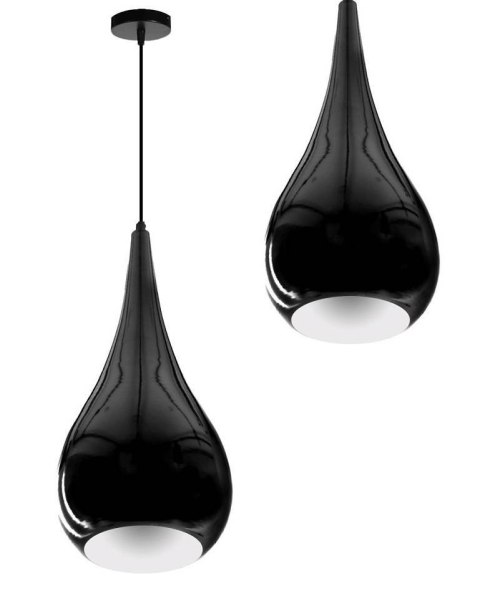 Lampa wisząca Kropla E27 czarna HY-2701
