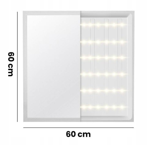Syntron Panel LED natynkowy 60x60 40W biały PL-C05 130lm/W