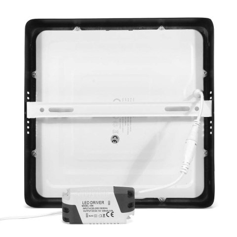 Syntron Panel Led natynkowy 18W czarny 4000k