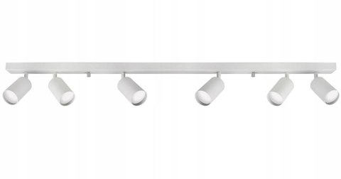 Lampa Szyna Biała 6 x GU10
