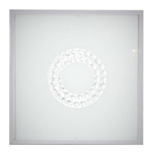 Lampa sufitowa plafon 29X29 16W LED 6500K satyna ring LUX 10-60686