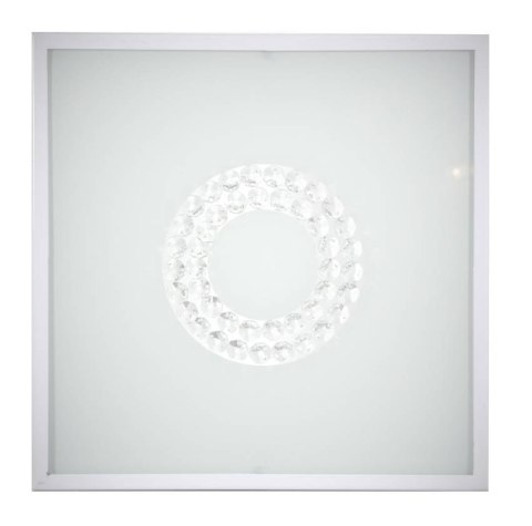 LUX LAMPA SUFITOWA PLAFON 29X29 16W LED 4000K BIAŁY MAŁY RING