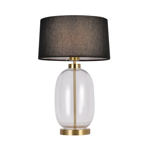 Light Prestige Lampa stołowa Amur czarno - transparentna 1xE27