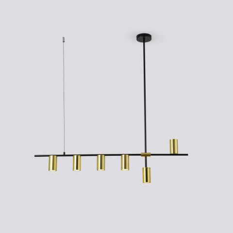 Lampa wisząca Arizona czarno - złota 6xGU10 Light Prestige